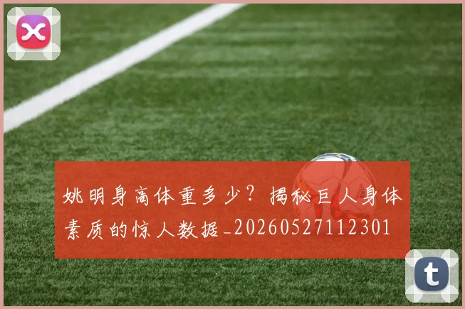 姚明身高体重多少?揭秘巨人身体素质的惊人数据_20260527112301